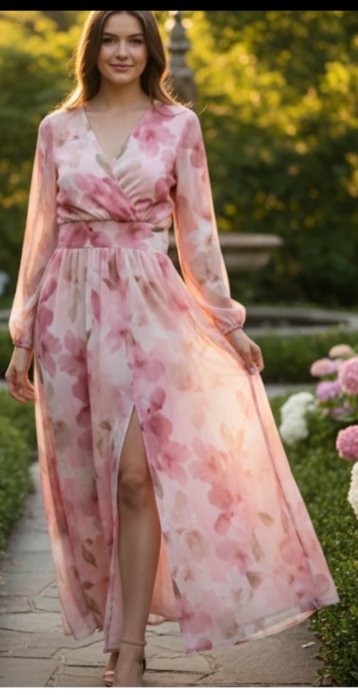 ROBE LONGUE CACHE COEUR