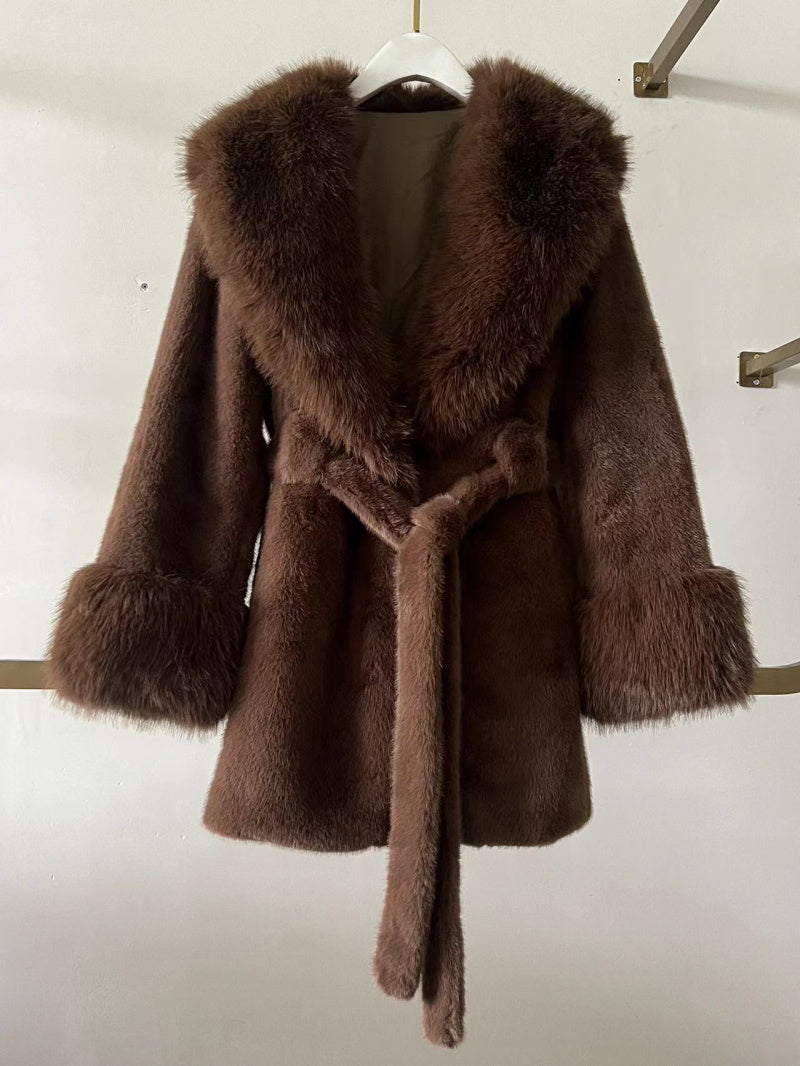 Manteau fausse fourrure