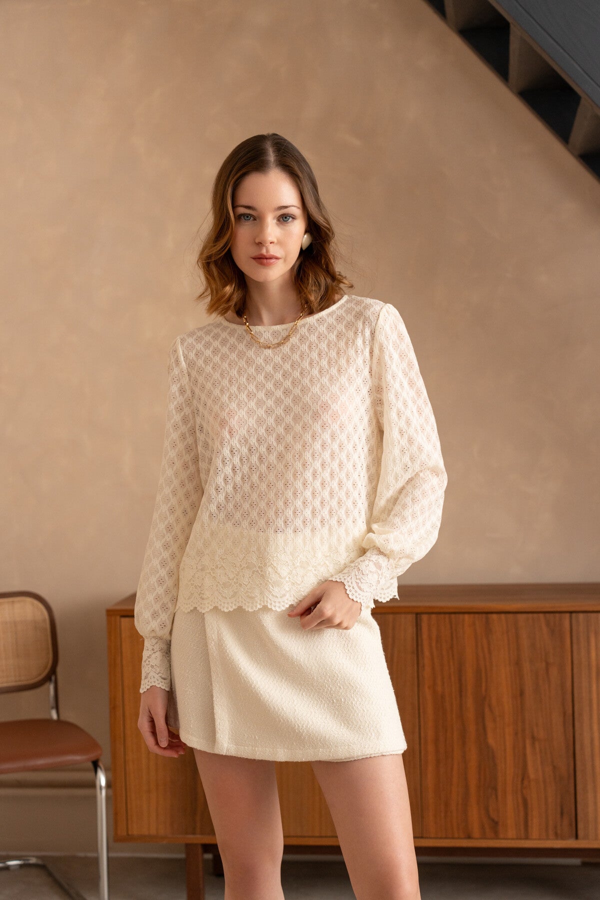 Blouse en dentelle