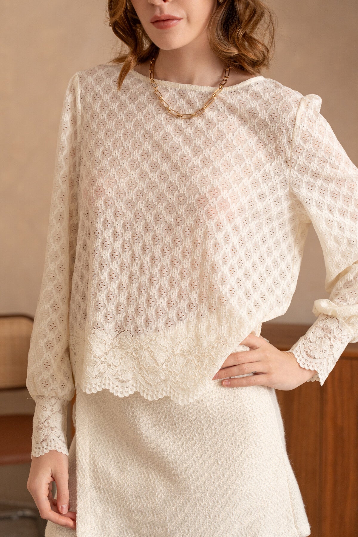 Blouse en dentelle