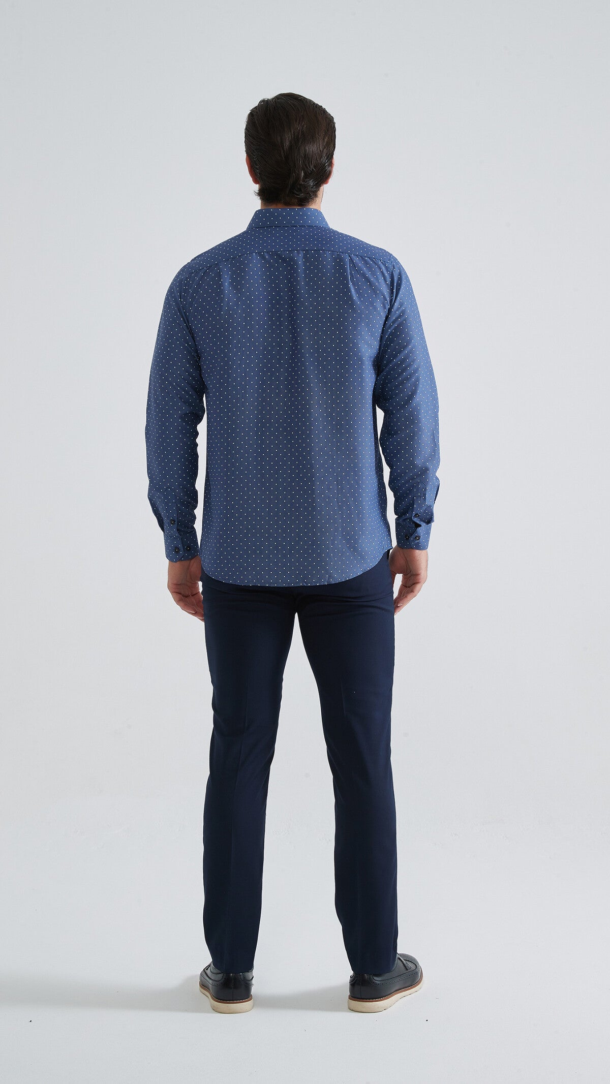 Chemise coupe droite à motifs