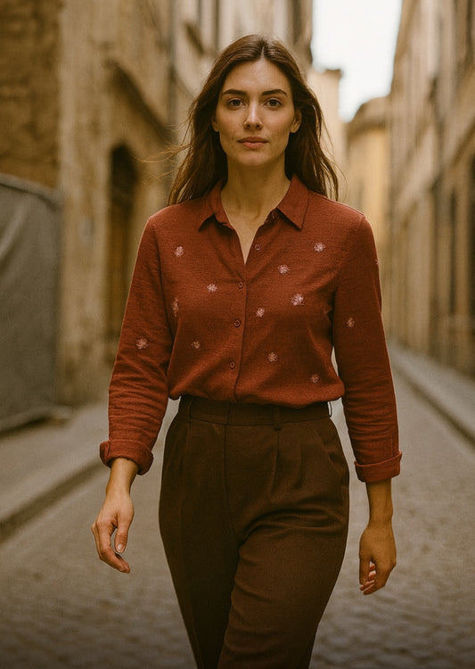 Chemisier Brodé