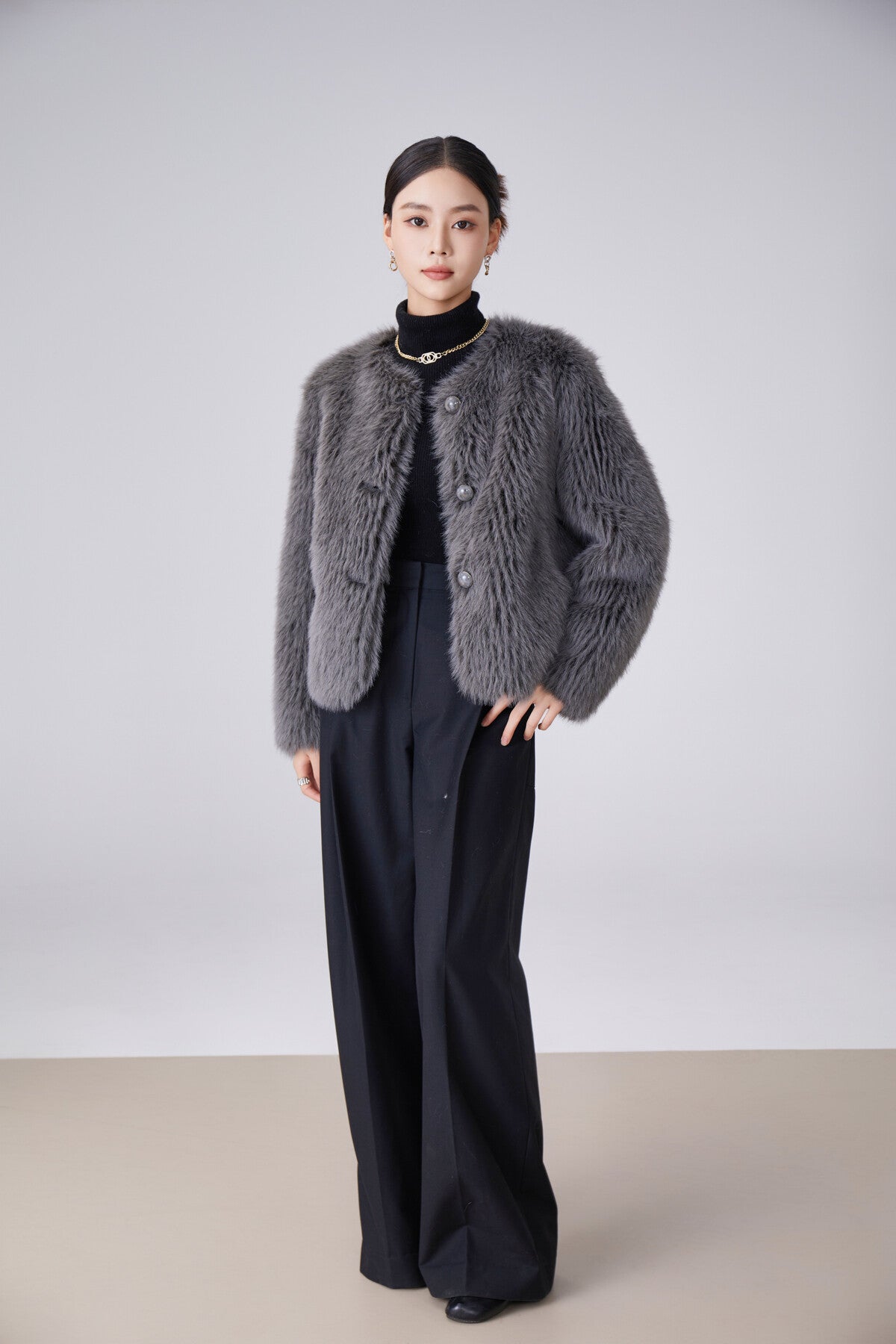 VESTE FAUSSE FOURRURE