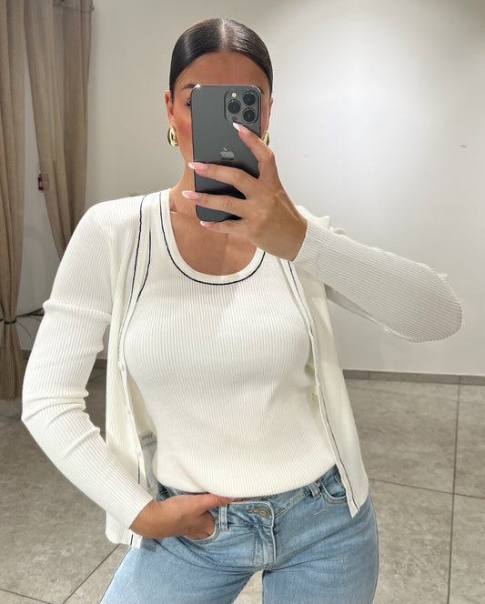 Deux pièces débardeur gilet