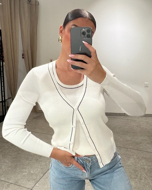 Deux pièces débardeur gilet