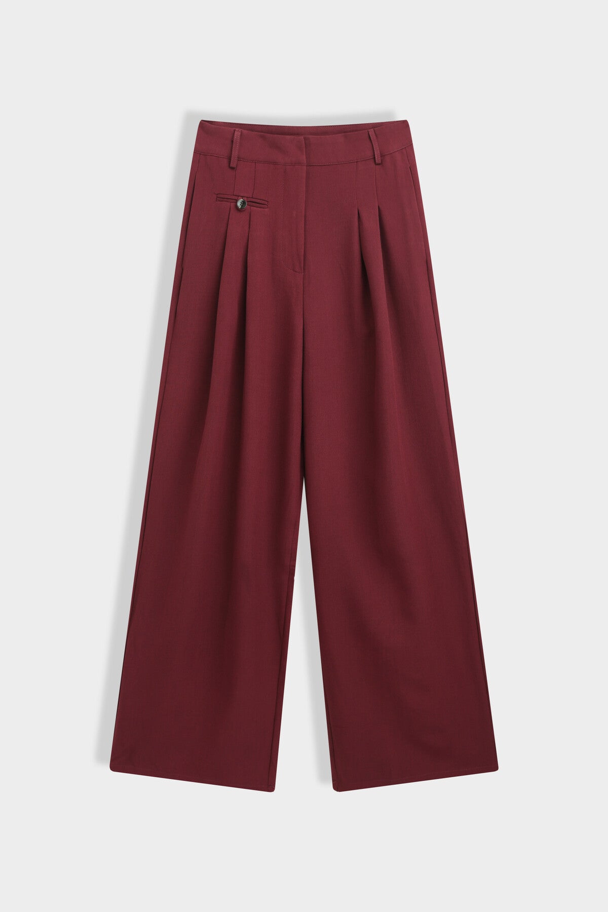 Pantalon à pinces structurés