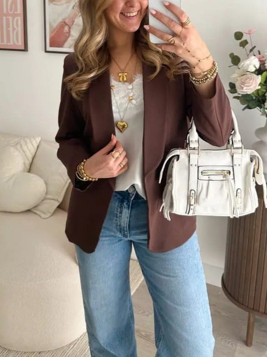 Veste blazer manche longue classique