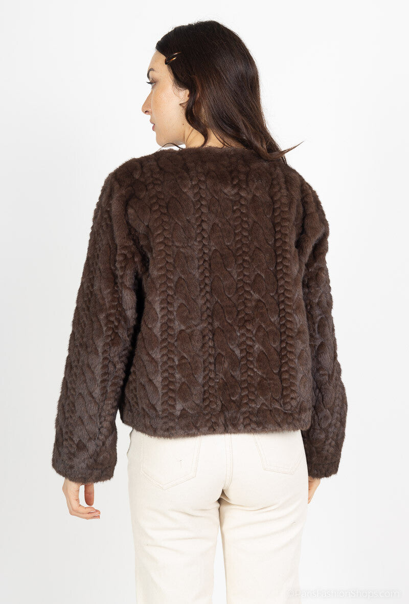 VESTE FAUSSE FOURRURE
