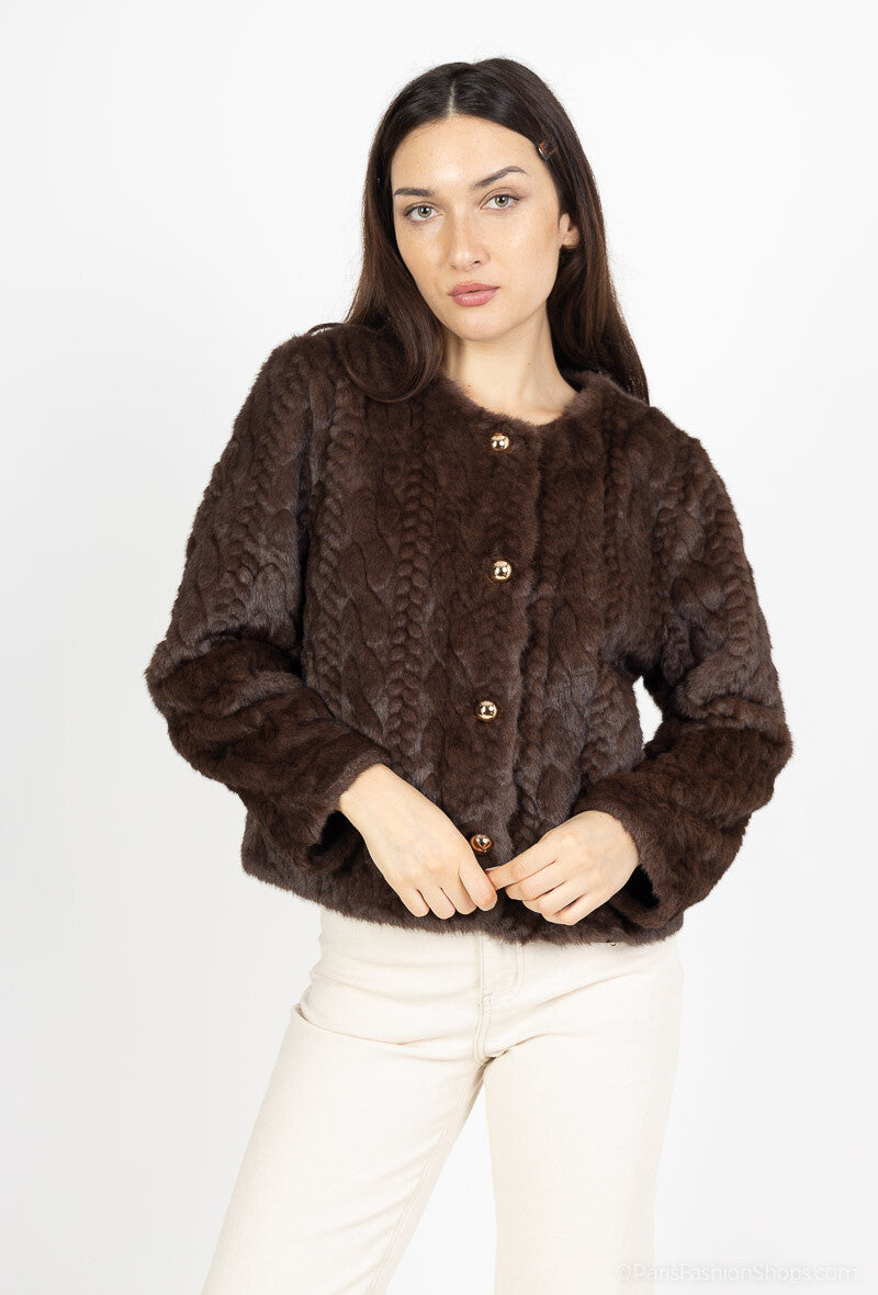VESTE FAUSSE FOURRURE