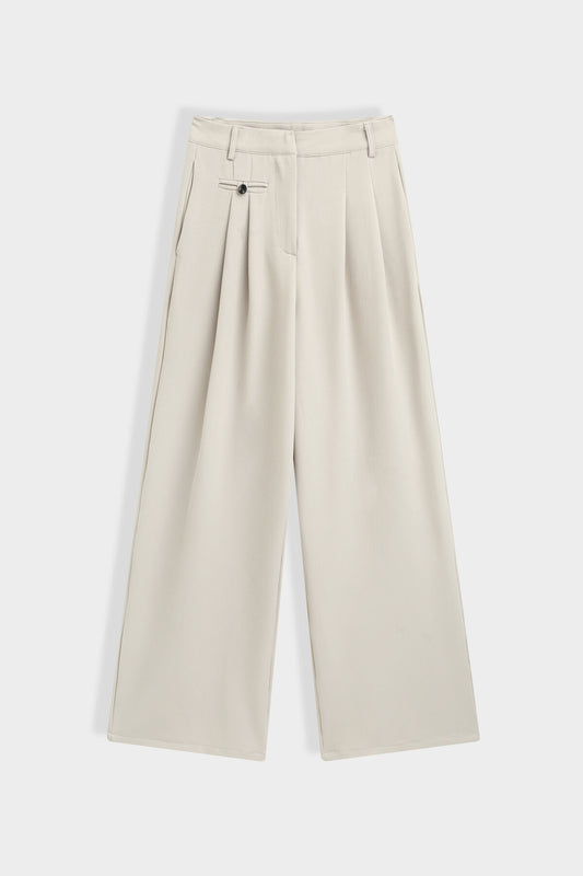 Pantalon à pinces structurés
