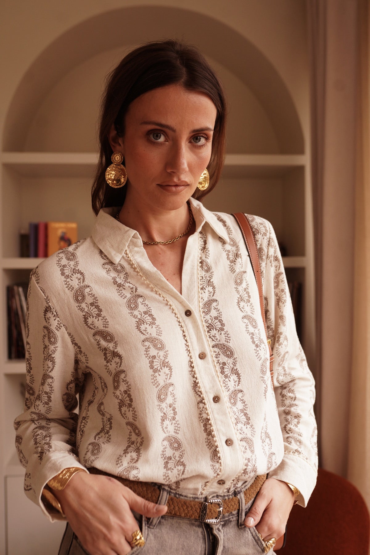 Chemise au style bohème chic