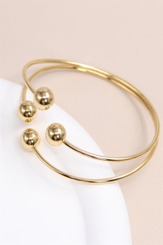 Bracelet Jonc Ajustable en Acier Inoxydable