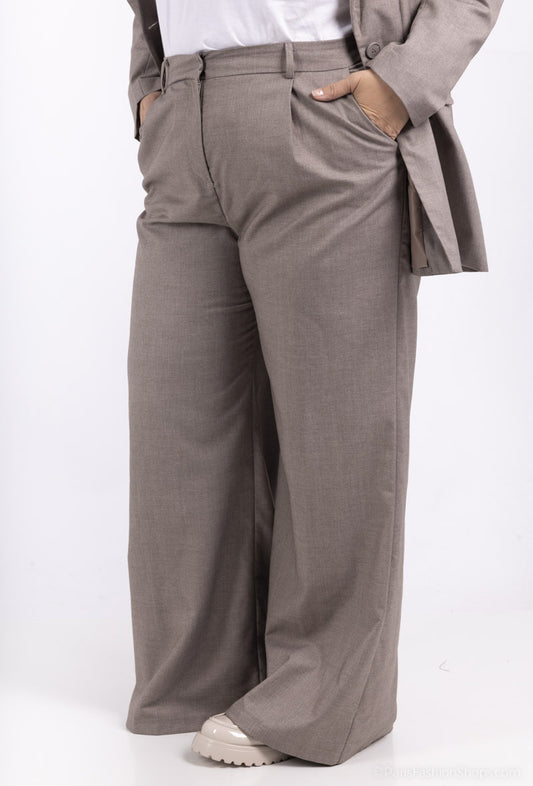 Pantalon à plis Plus size