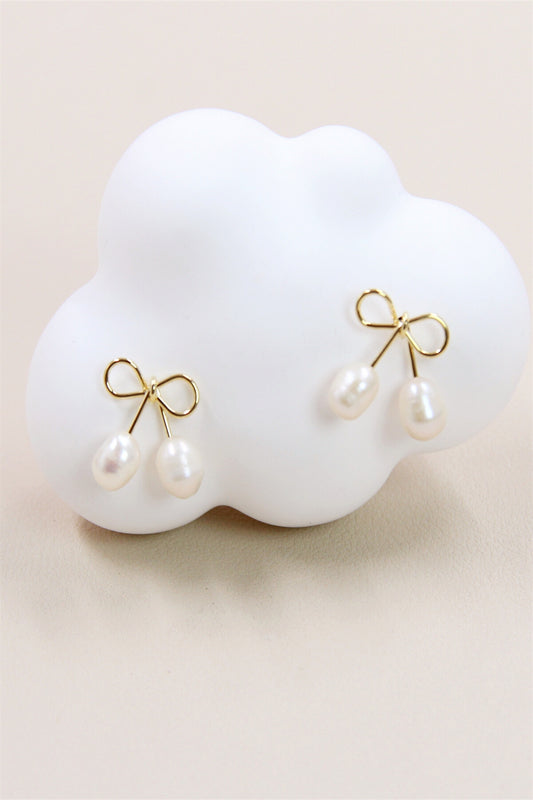 Boucles d’Oreilles Cerise en tige Argent 925: Charme Hypoallergénique