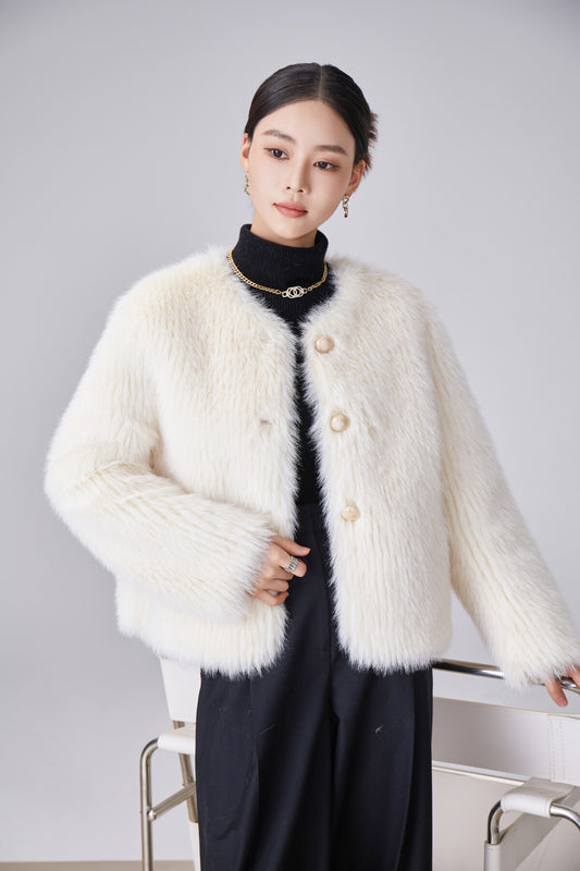 VESTE FAUSSE FOURRURE