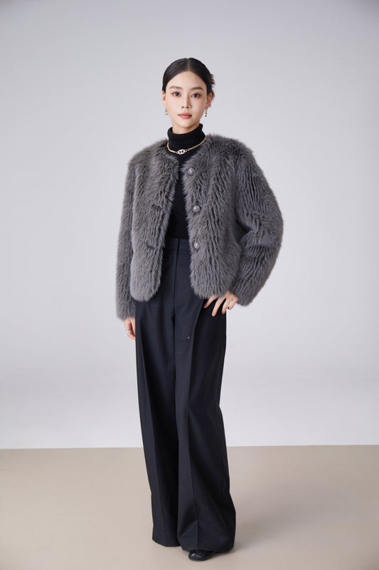 VESTE FAUSSE FOURRURE