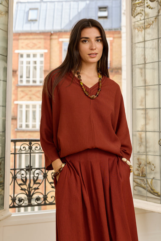 Blouse à manches larges