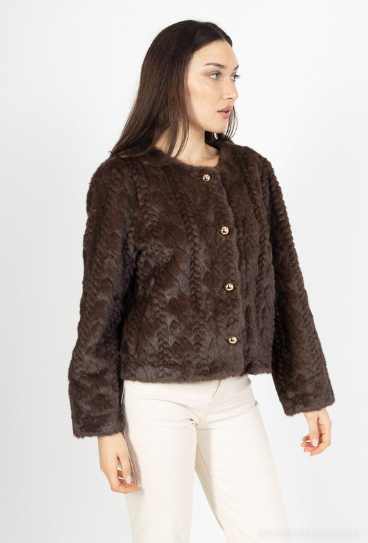 VESTE FAUSSE FOURRURE